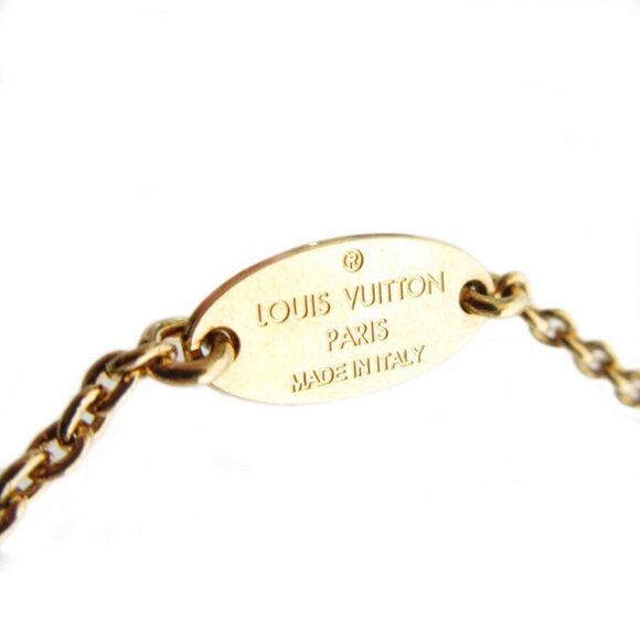 Auth LOUIS VUITTON EssentialV Bracelet gold metal k0043a - Picture 7 of 8
